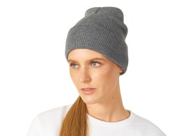 US Basic Шапка Dunant, двуслойная, темно-серый меланж