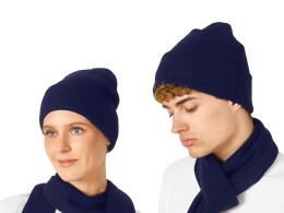 US Basic Шапка Dunant, двуслойная, нейви