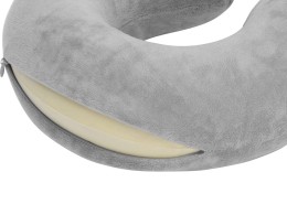 Разное Подушка Basic из микрофибры с эффектом памяти U-shape, серый