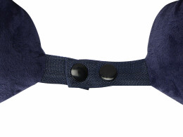 Разное Подушка Basic из микрофибры с эффектом памяти U-shape, синий