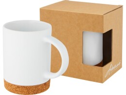 Avenue Neiva Керамическая кружка объемом 425 мл с пробковым основанием, белый