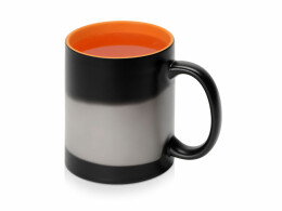 Разное Кружка-хамелеон Surprise матовая, черный/оранжевый