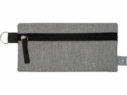 Разное Универсальный пенал из переработанного полиэстера RPET "Holder", серый/черный