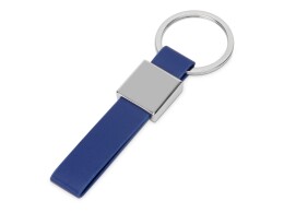 Разное Брелок из металла и иск.кожи "Strap", серебристый/темно-синий