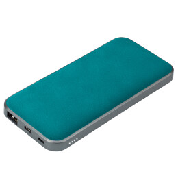Portobello Внешние Аккумуляторы Внешний аккумулятор, In Velour, 10000 mah, бирюзовый, подарочная упаковка с блистером