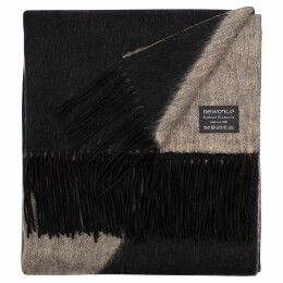 Newonce Палантин Charming, черный с бежевым