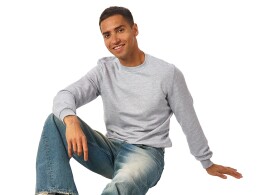 US Basic Свитшот Monaco унисекс, серый меланж