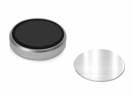 Разное Магнитный держатель для телефона "Magpin mini", черный/стальной