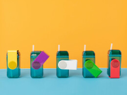 ASOBU Бутылка для воды JUICY DRINK BOX, красный