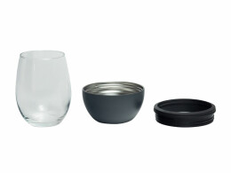 ASOBU Тумблер для вина WINE KUZIE, черный