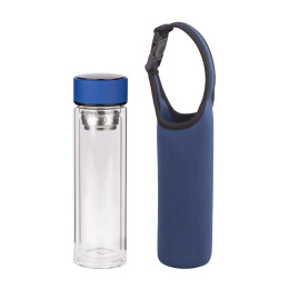 SOFTOUCH Заварочный термос "Остин" 320 мл в чехле синий