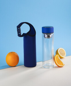 SOFTOUCH Заварочный термос "Остин" 320 мл в чехле синий