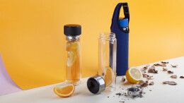 SOFTOUCH Заварочный термос "Остин" 320 мл в чехле синий