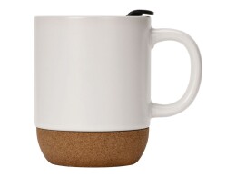 Разное Кружка Denpasar с пробковым дном и крышкой, цветная с двух сторон, белый