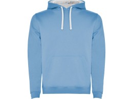 Roly Толстовка с капюшоном "Urban" мужская, небесно-голубой/белый