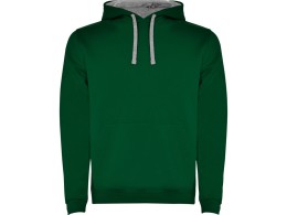 Roly Толстовка с капюшоном "Urban" мужская, бутылочный/серый меланж