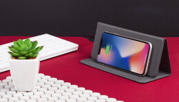 mid-oceangift Коврик-трансформер "Cool Gray" с беспроводным зарядным устройством, переработанный пластик (RPET)