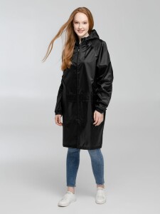 Соль Дождевик с карманами «Плащ, плащ», черный