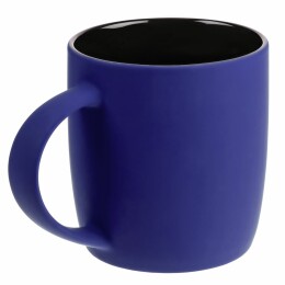 Molti Кружка Surprise Touch Black с покрытием софт-тач, синяя