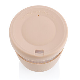 Разное Стакан из боросиликатного стекла Ukiyo с силиконовой крышкой и держателем