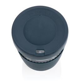 Разное Стакан из боросиликатного стекла Ukiyo с силиконовой крышкой и держателем