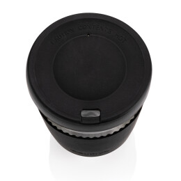 Разное Стакан из боросиликатного стекла Ukiyo с силиконовой крышкой и держателем