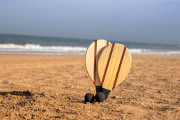 Разное Деревянный набор для фрескобола