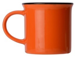 Разное Кружка Countryside S с черным ободком, белая внутри, цветная снаружи, оранжевый