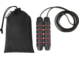 Avenue Austin, скакалка с мягкими ручками в чехле из переработанного PET-материала, красный