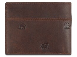 MANO 1919 Бумажник Mano "Don Leon", натуральная кожа в коричневом цвете, 12 х 9,5 см
