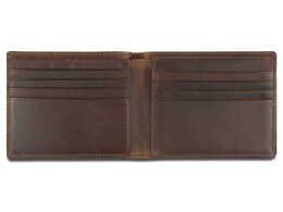 MANO 1919 Портмоне Mano "Don Leon", натуральная кожа в коричневом цвете, 11 х 8,6 см