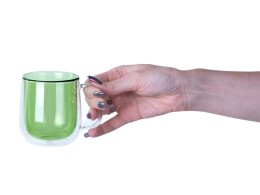 Eat & Bite Select Цветная кружка Ubud с двойными стенками, зеленый