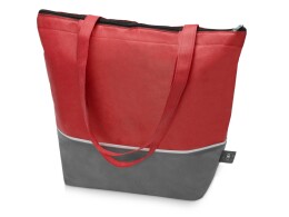 Разное Сумка-холодильник Reviver с длинными ручками из нетканого переработанного материала RPET, красный/серый