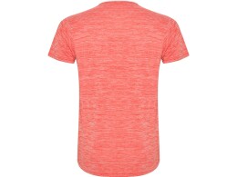 Roly Спортивная футболка "Zolder" мужская, белый/меланжевый неоновый коралловый