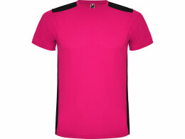 Roly Спортивная футболка "Detroit" мужская, яркая фуксия/черный