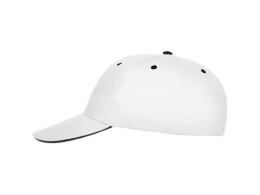 Roly Бейсболка "Panel" унисекс, белый/черный