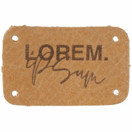 сделано в России Лейбл кожаный Beta, S, бежевый