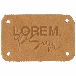 сделано в России Лейбл кожаный Beta, S, бежевый