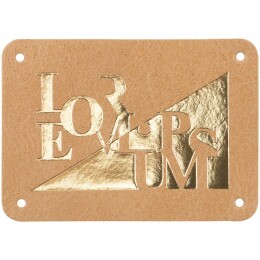 сделано в России Лейбл кожаный Beta, XL, бежевый