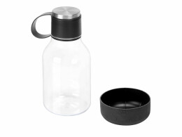 ASOBU Бутылка для воды 2-в-1 «Dog Bowl Bottle» со съемной миской для питомцев, 1500 мл, черный