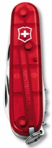 Victorinox Офицерский нож Spartan 91, прозрачный красный