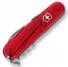 Victorinox Офицерский нож Spartan 91, прозрачный красный