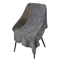 Portobello Пледы Плед Cella вязаный, серый (без подарочной коробки)