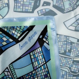 сделано в России Платок с печатью на заказ ColorSharm, S