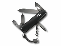Victorinox Нож перочинный VICTORINOX Spartan Onyx Black, 91 мм, 12 функций, чёрный, со шнурком в комплекте