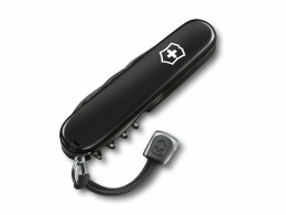 Victorinox Нож перочинный VICTORINOX Spartan Onyx Black, 91 мм, 12 функций, чёрный, со шнурком в комплекте