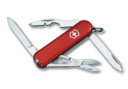 Victorinox Нож-брелок VICTORINOX Rambler, 58 мм, 10 функций, красный