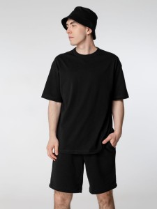 Sol's Футболка оверсайз мужская Boxy Men, черная