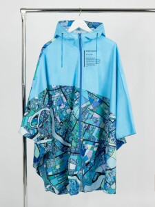 сделано в России Дождевик-пончо AquaStop взрослый на заказ, разноцветный, единый размер