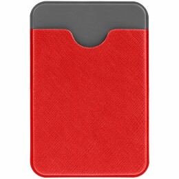 сделано в России Чехол для карты на телефон Devon, красный с серым